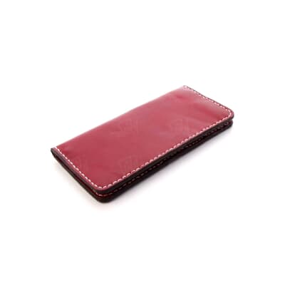 کیف‎ ‎پول‎ ‎‎چرم‎ ‎‎‎قرمز‎ با تزئین ‎‎‎خوشنویسی‎ ‎‎